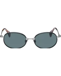 Vivienne Westwood Black & Silver Oval Sunglasses 002