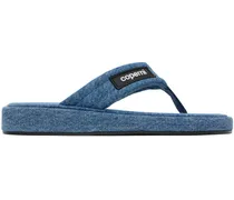 Blue Denim Branded Flip Flops