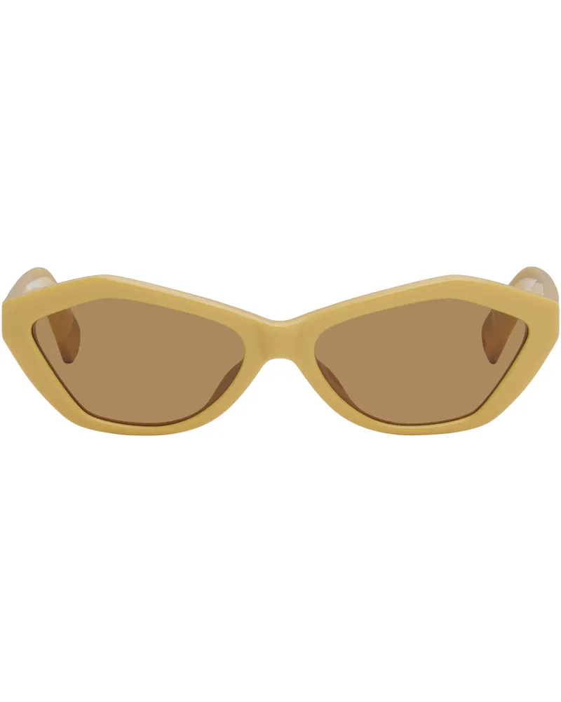 Jacquemus Yellow 'The Bambino' Sunglasses Banana