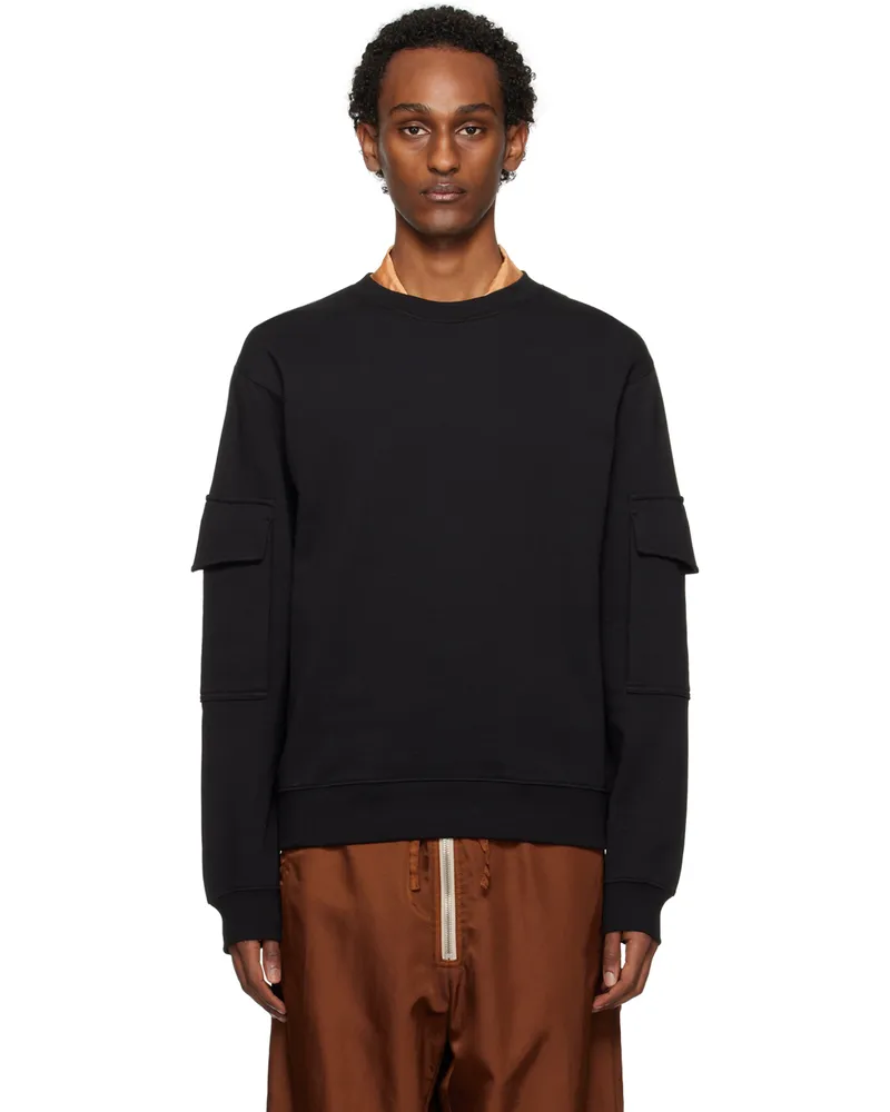 Dries van Noten Black Cargo Sweatshirt 900