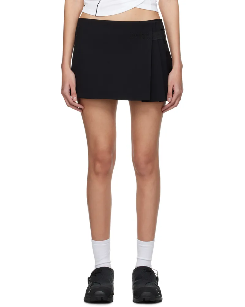 Hyein Seo Black Pleated Miniskirt Black