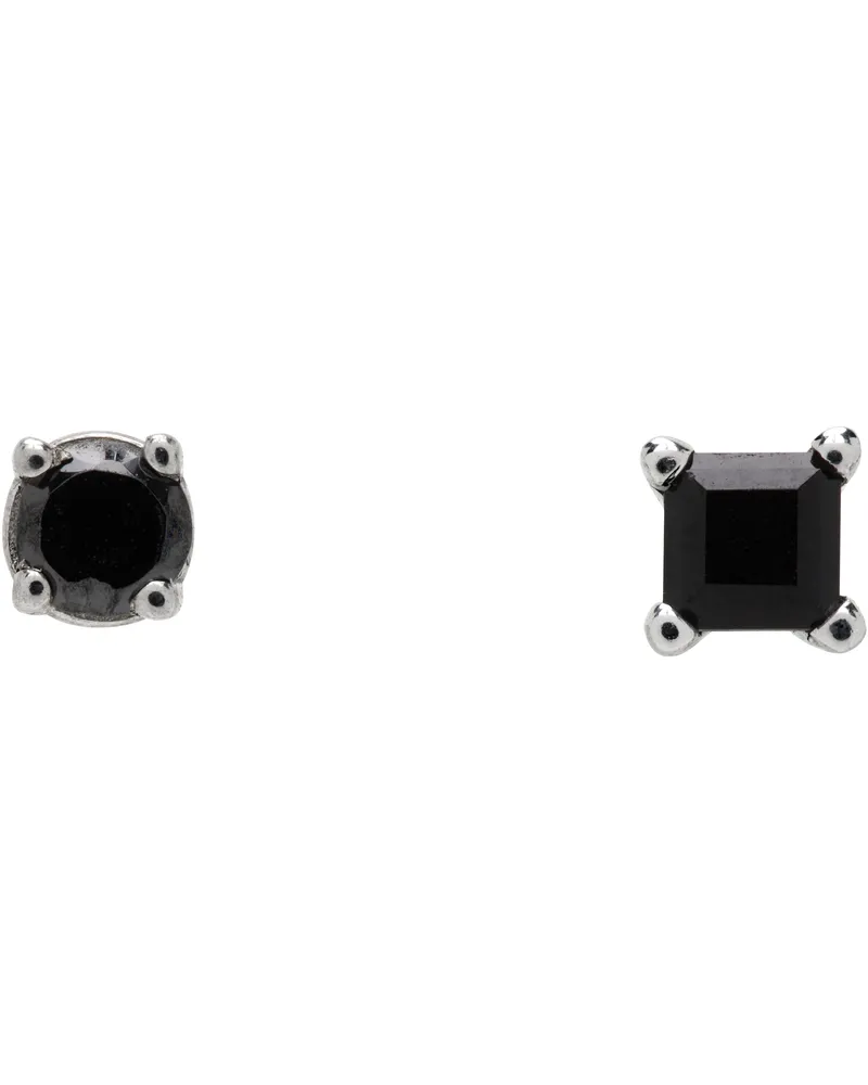 Martine Ali SSENSE Exclusive 'Onyx Prasiolite' Mixed Prince Earrings Black