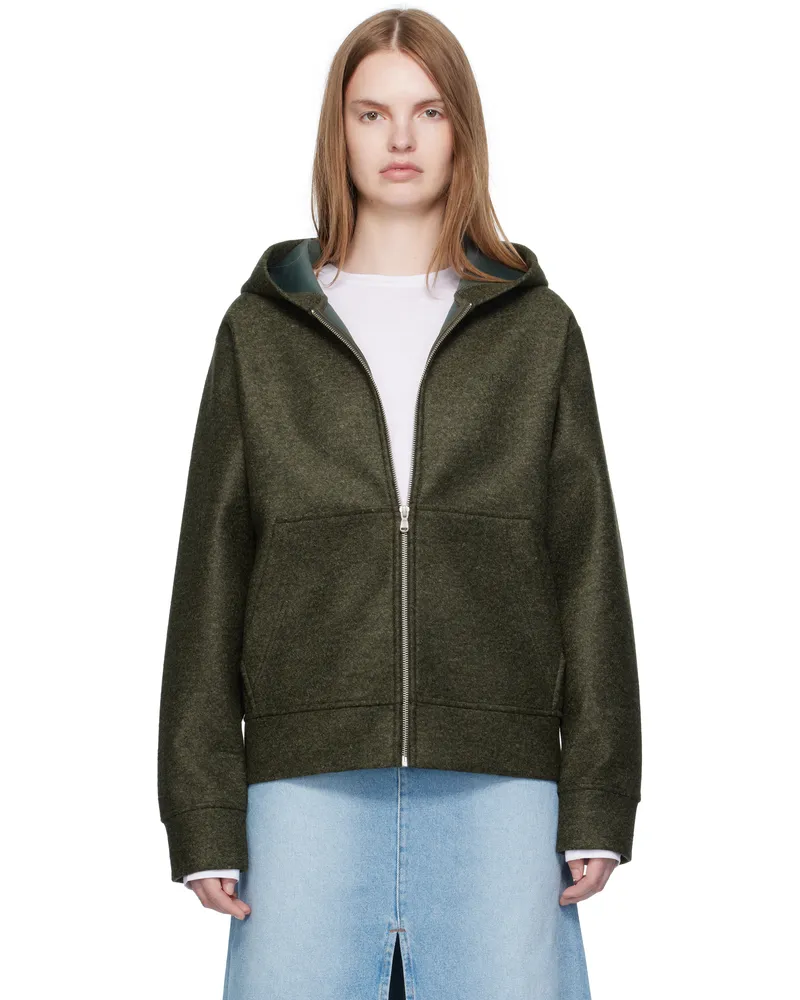 A.P.C. Green Alvin Hoodie Kaf