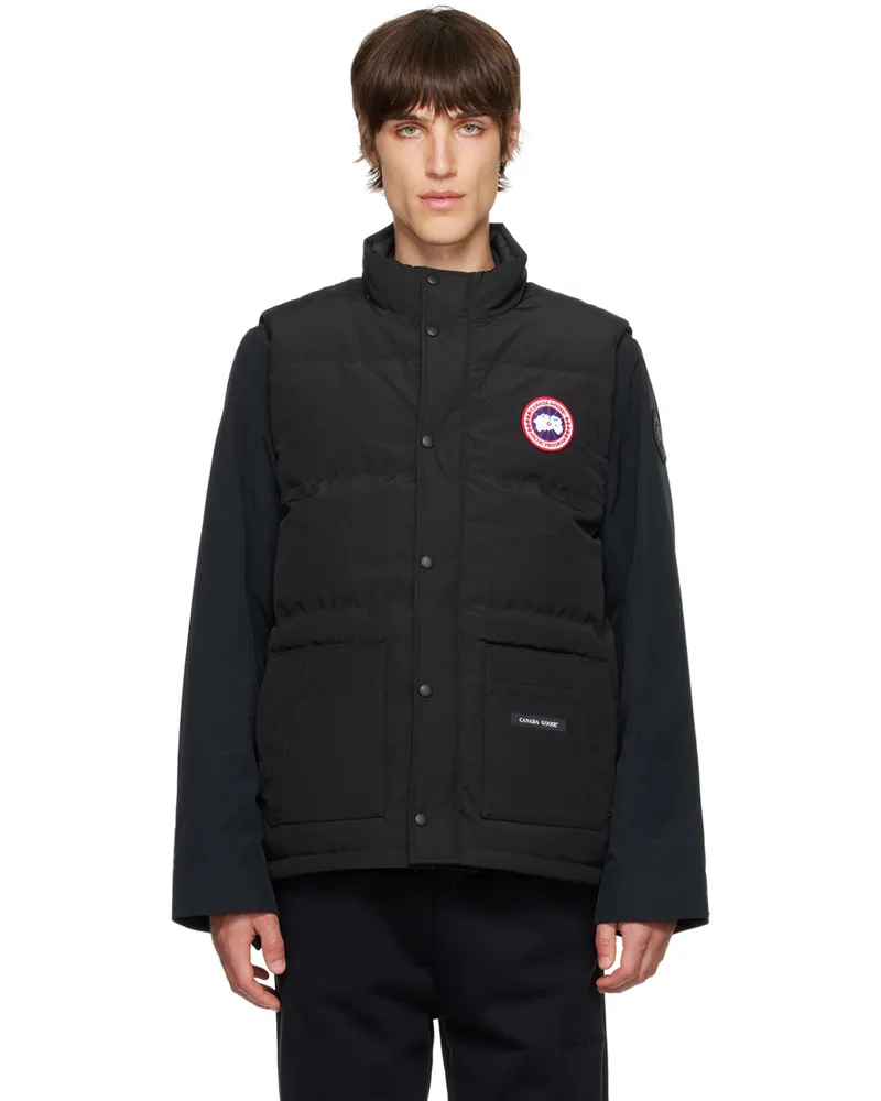 Canada Goose Black Freestyle Crew Down Vest Black