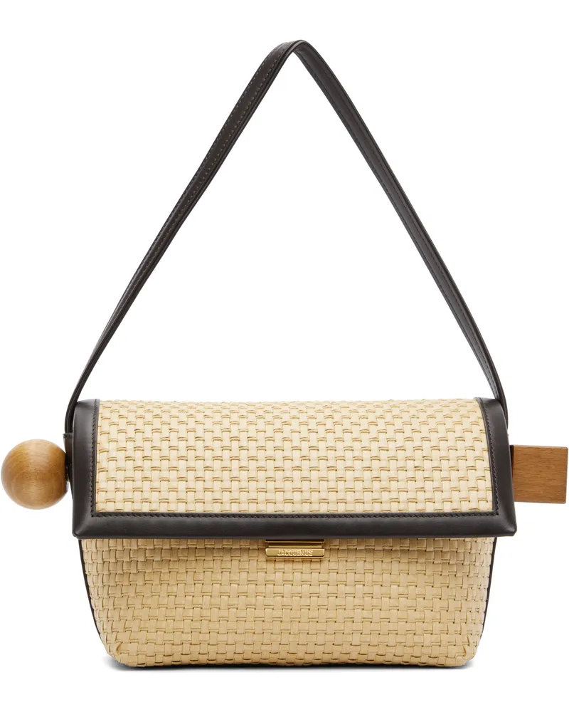 Jacquemus Beige & Brown La Croisière 'The Rond Carré' Bag 1ff