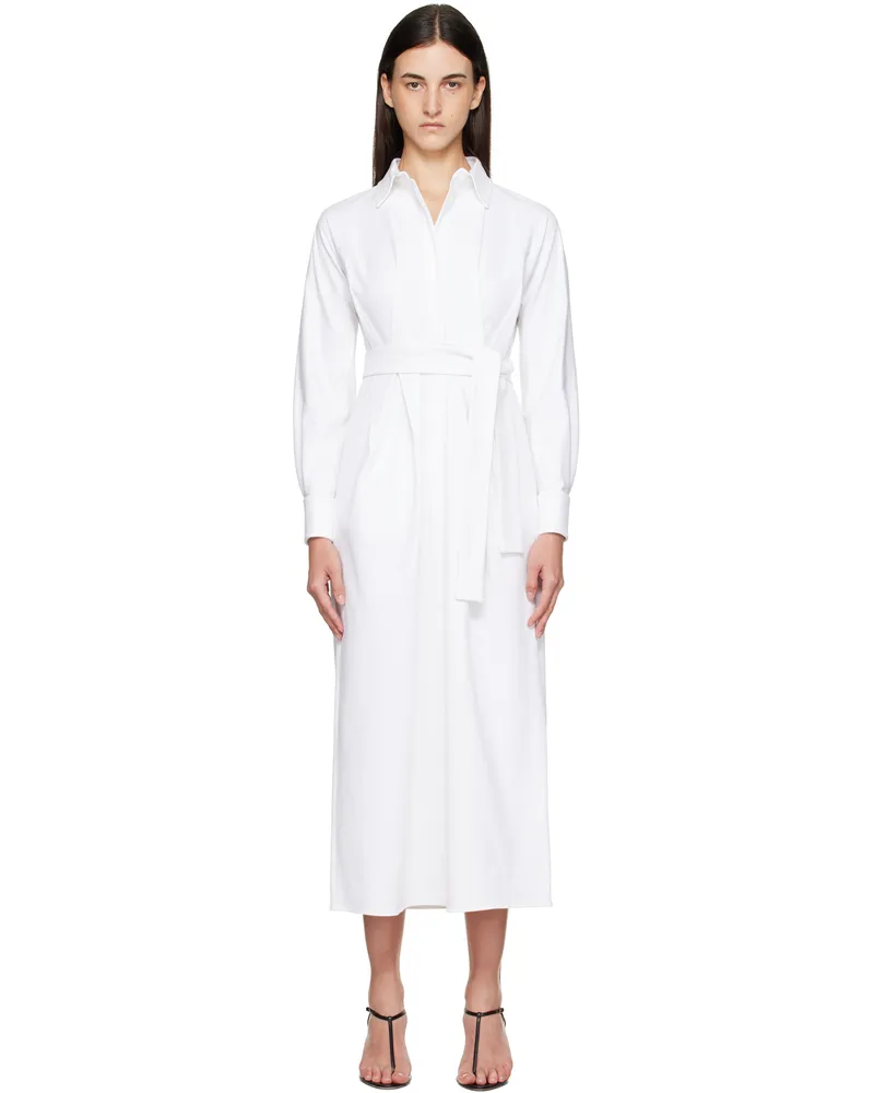 Max Mara White Arrezo Maxi Dress 001
