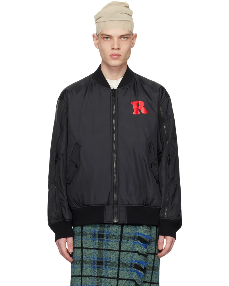 Undercover Black 'Rebel' Bomber Jacket Black