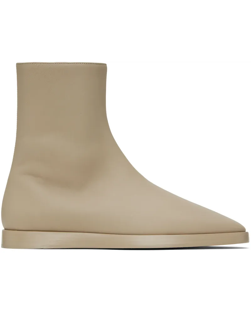 Fear of God Taupe High Mule Boots Taupe