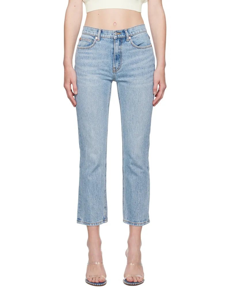 Alexander Wang Blue OG High-Rise Stovepipe Jeans Vntge