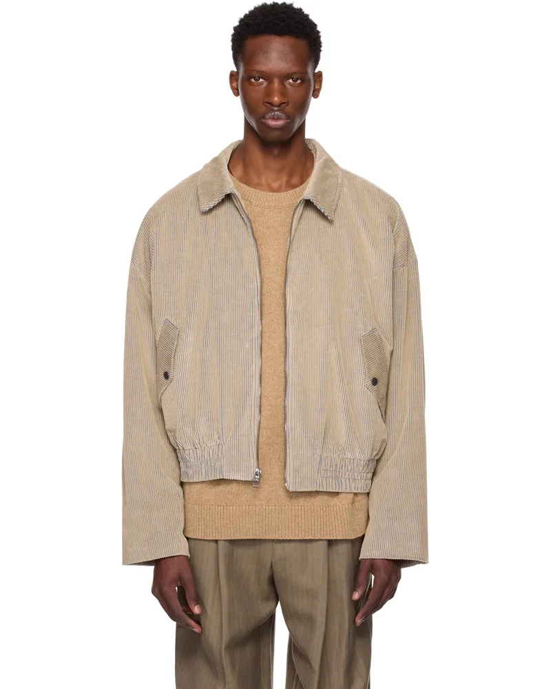 The Elder Statesman Beige Wale Cord Jacket D432