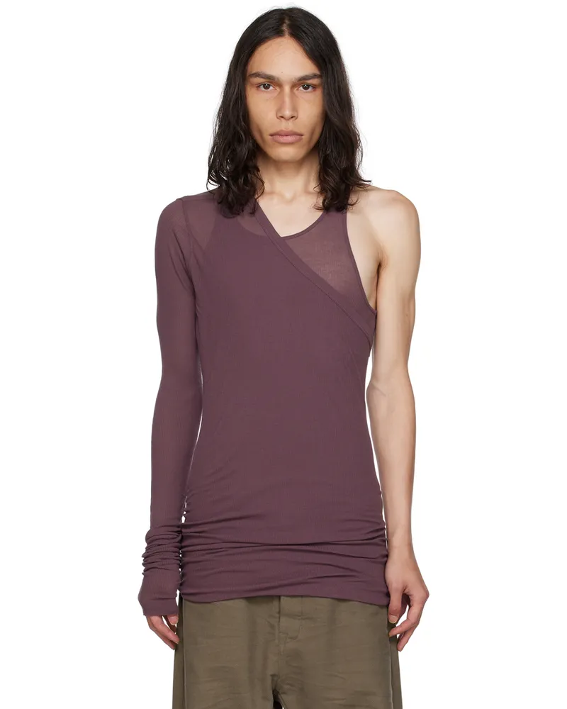 Rick Owens Purple Ziggy Banana Tank Top 33