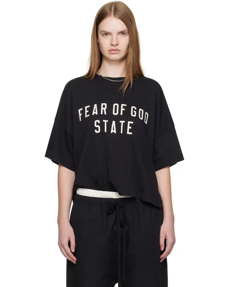 Fear of God Black Boxy T-shirt Jet