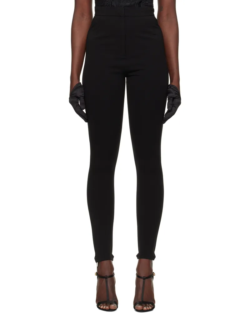 Dolce & Gabbana Black Jersey Milano Rib Leggings N0000