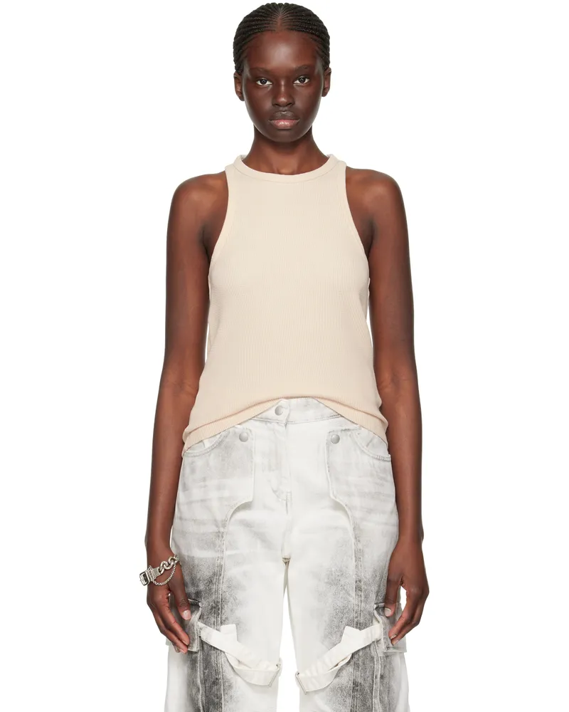 Acne Studios Beige Patch Tank Top Dky