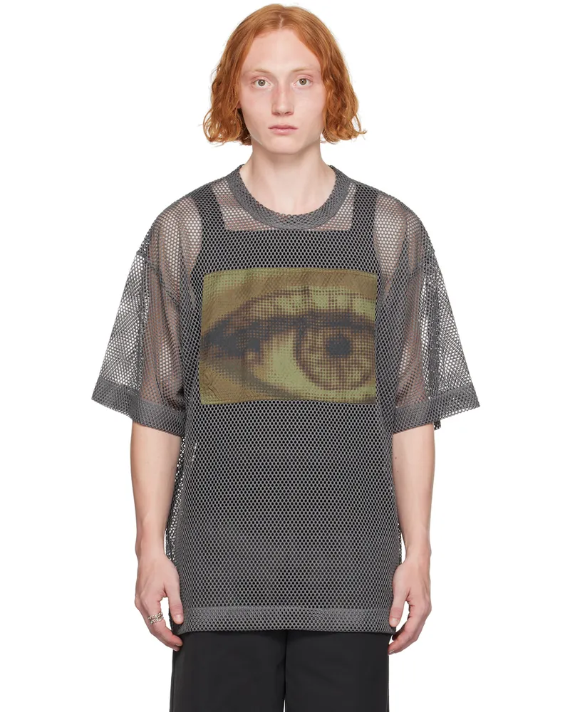 Dries van Noten Gray Patch T-Shirt 510