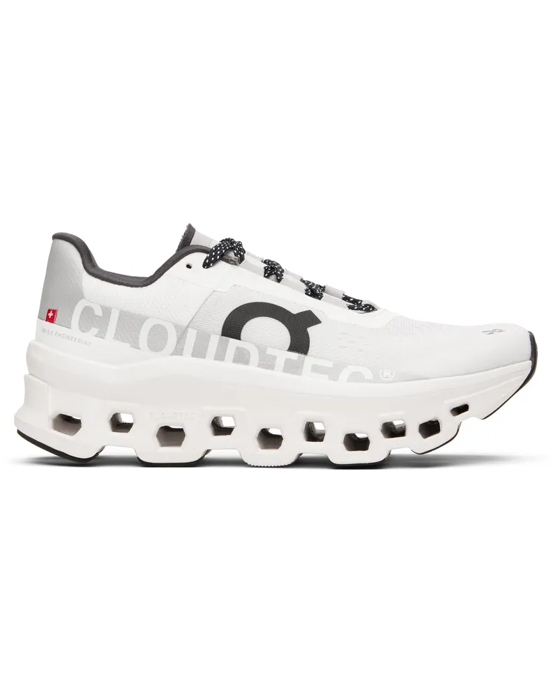 ON White Cloudmonster Sneakers All