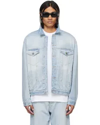 VTMNTS Blue Embroidered Denim Jacket Light