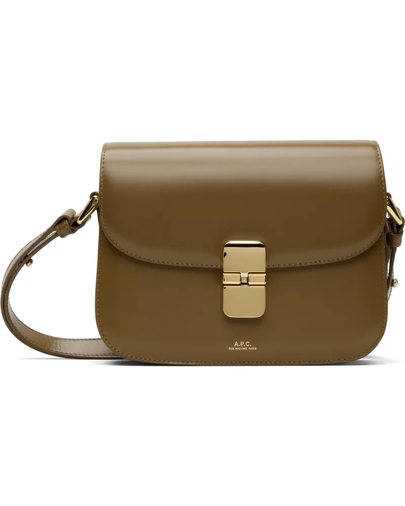 A.P.C. Taupe Grace Small Bag Caw