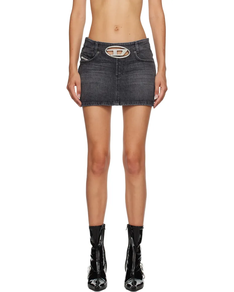 Diesel Black De-Ron-S2 Miniskirt 2