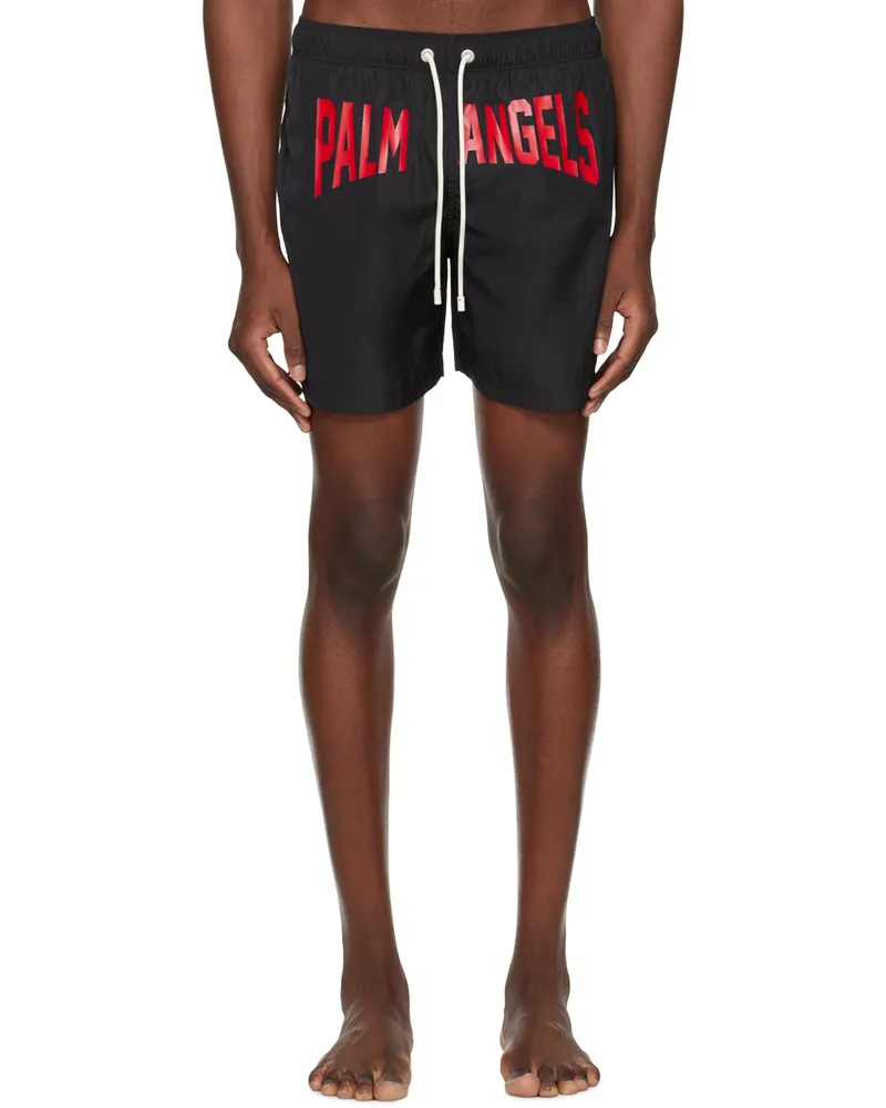 Palm Angels Black PA City Swim Shorts Black