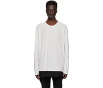 Off-White Paneled Long Sleeve T-Shirt