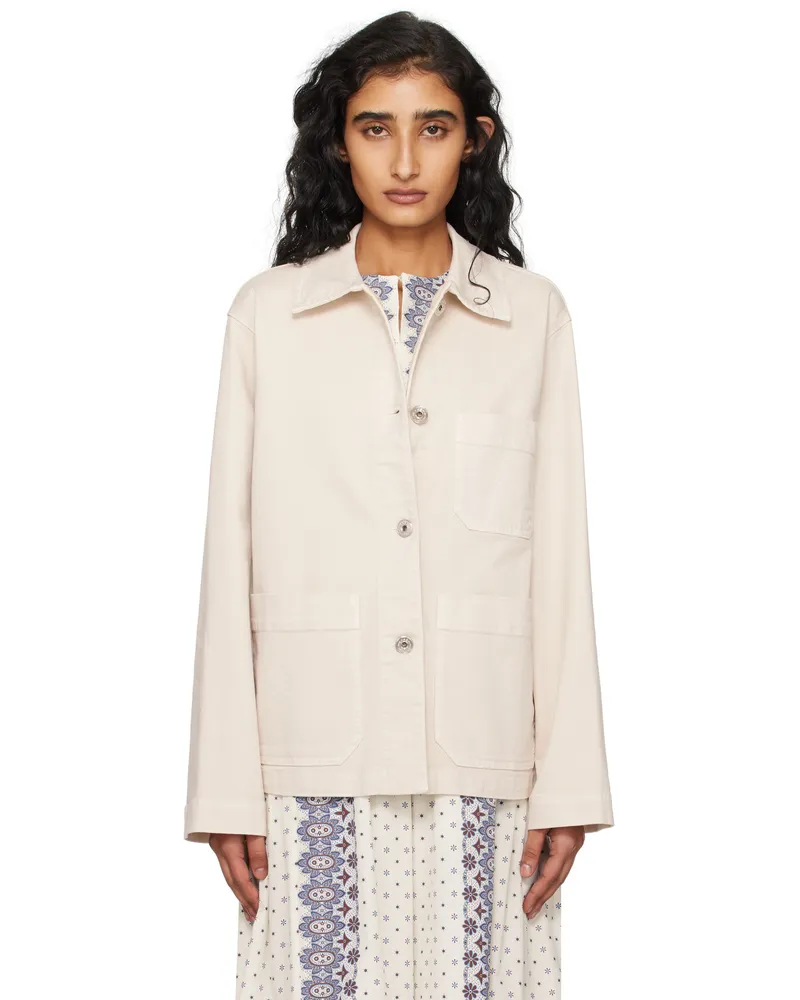 Max Mara Off-White Classe Denim Jacket 002