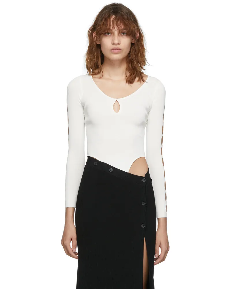 Aya Muse Off-White Alba Bodysuit Cream