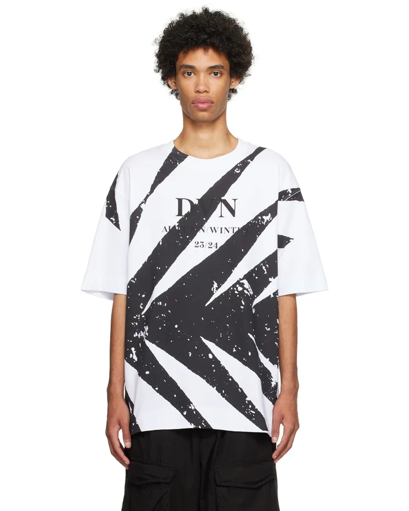 Dries van Noten White Screen Print T-Shirt 1