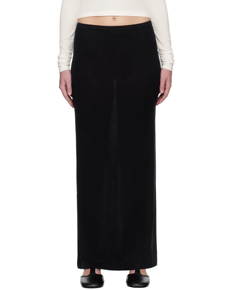 ÉTERNE Black Emma Maxi Skirt Black