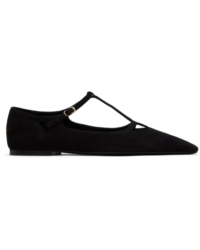 The Row Black Cyd Ballerina Flats Black