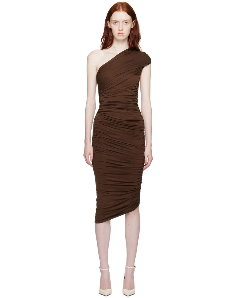 GAUGE81 Brown Ira Midi Dress 251