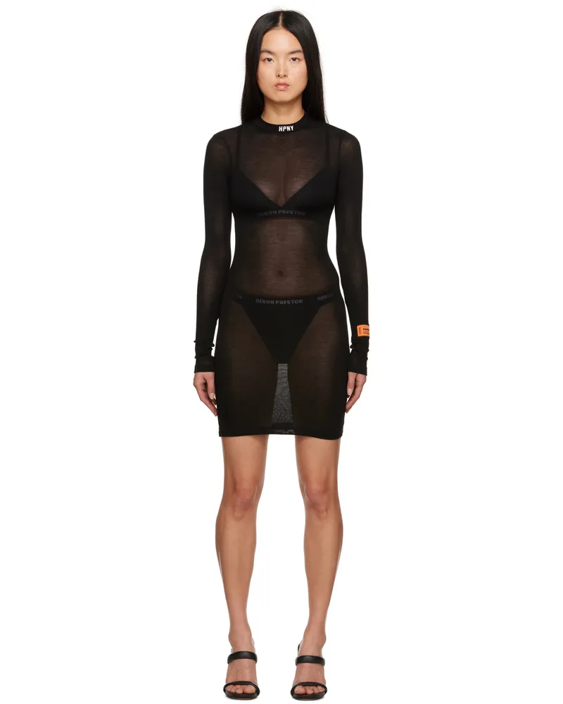 Heron Preston Black 'HPNY' Minidress Black