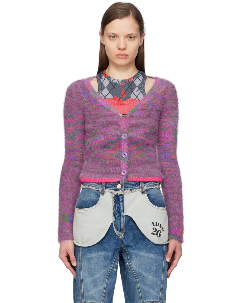 Andersson Bell SSENSE Exclusive Purple Sullivan Cardigan Multi