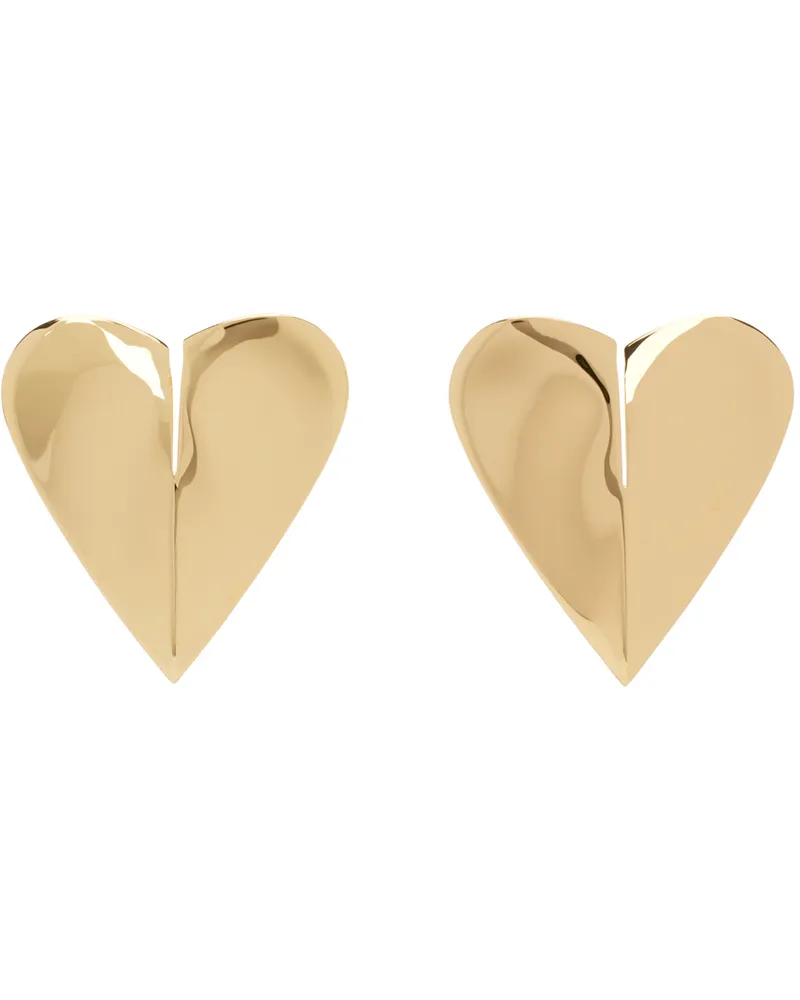 Alaïa Gold 'Le Cœur Torn' Earrings 220