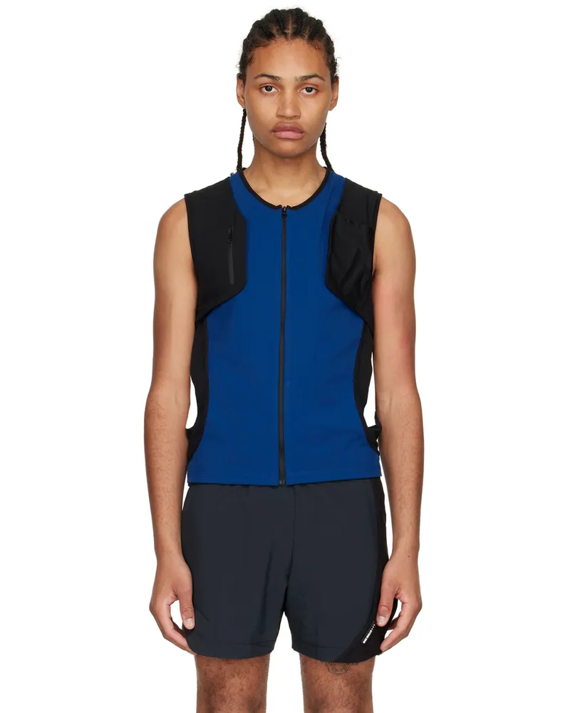 Hyein Seo Blue Polyester Vest Blue