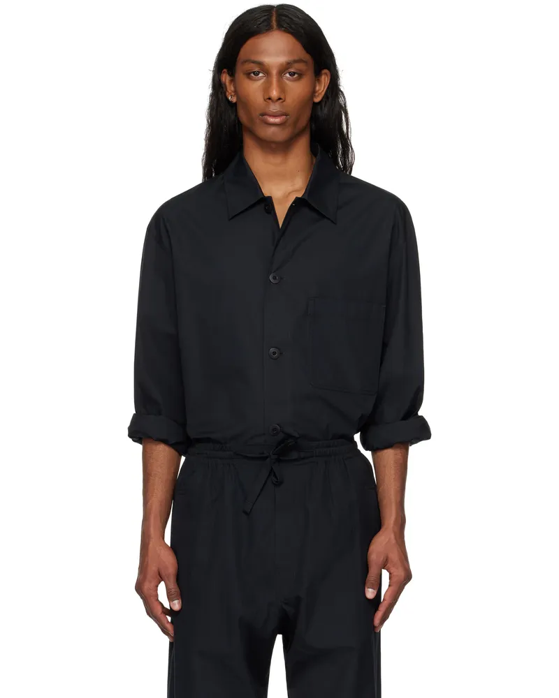 Christophe Lemaire Black Pyjama Shirt Bk997