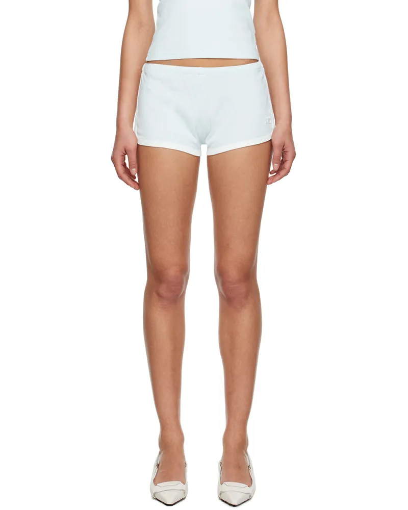 Courrèges Blue Contrast Shorts Ice