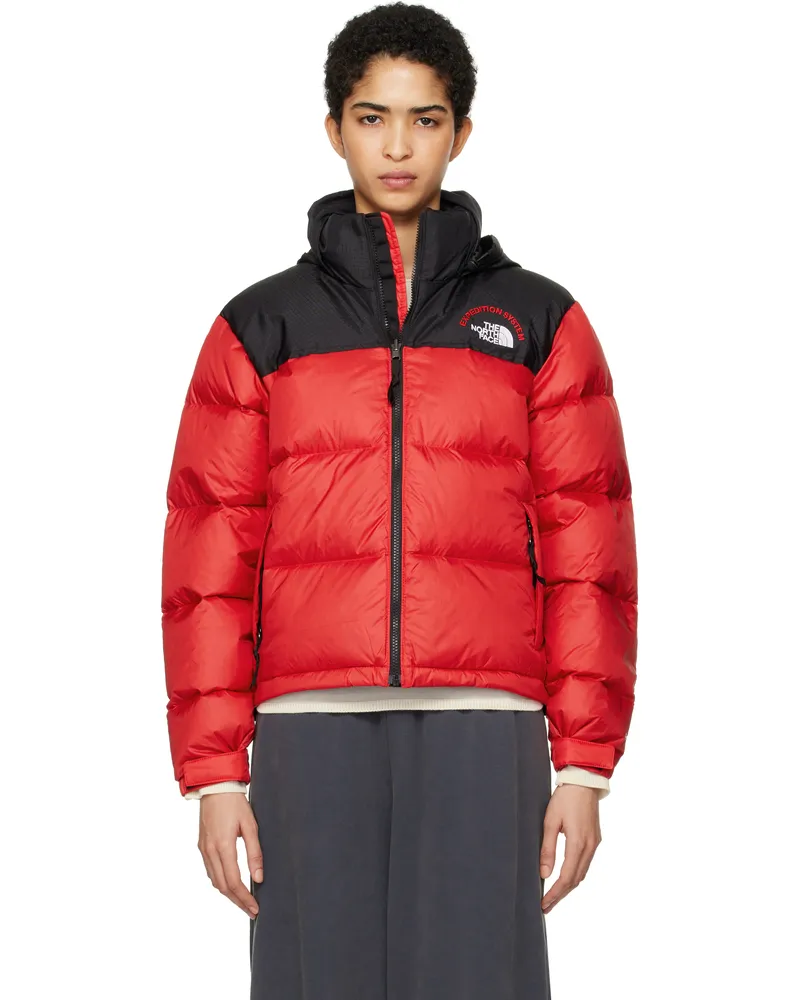 The North Face Red & Black 1996 Retro Nuptse Down Jacket 7go