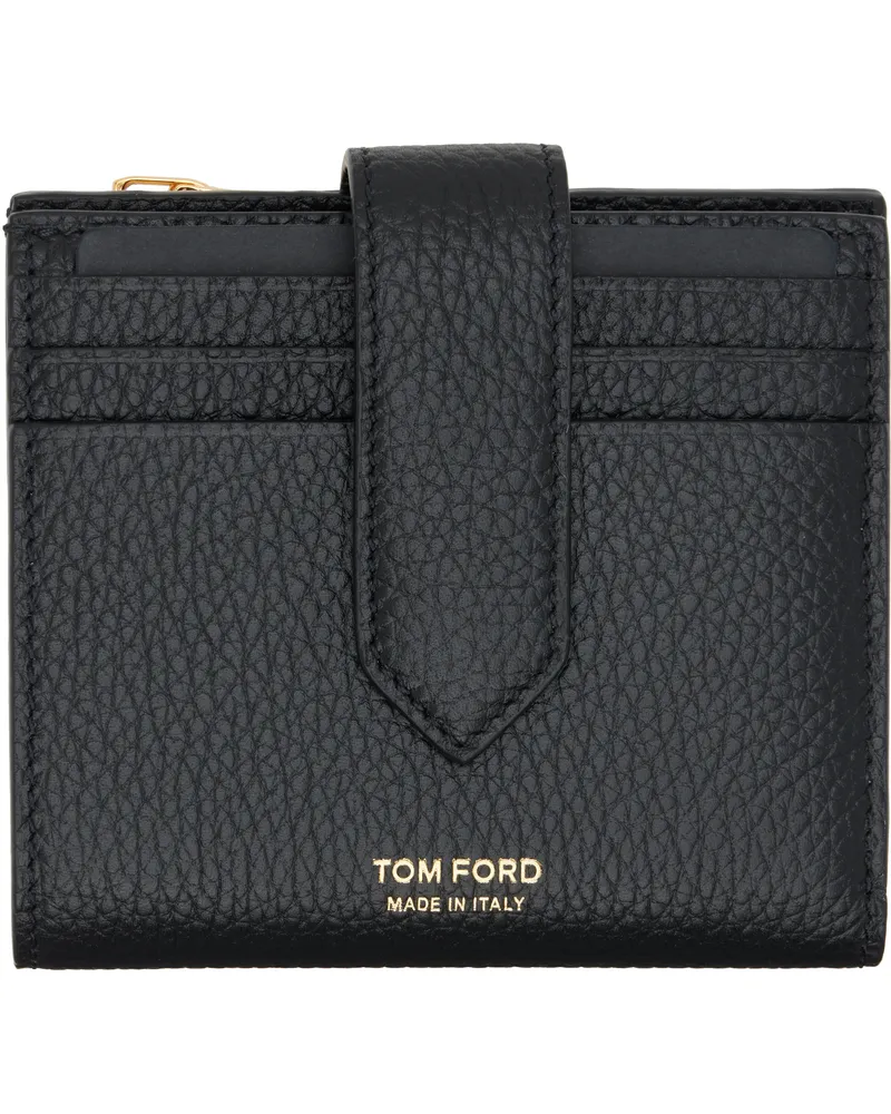 Tom Ford Black Soft Grain Leather Wallet 1n001