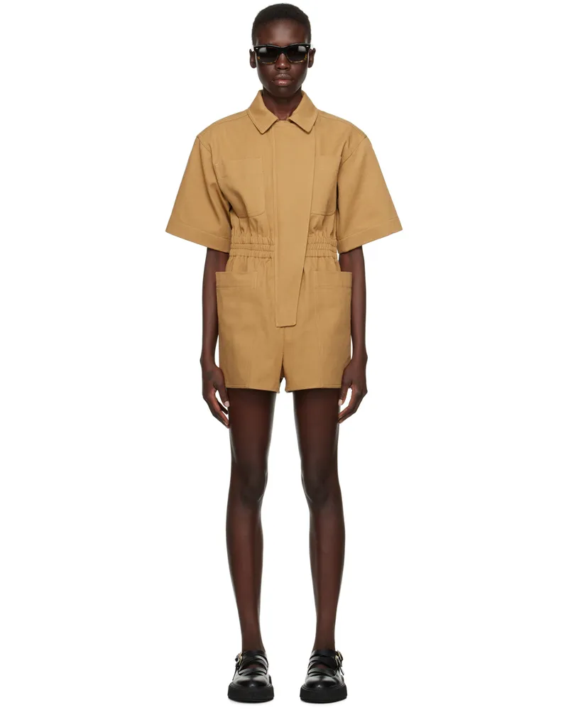 Max Mara Tan Angora Jumpsuit 5