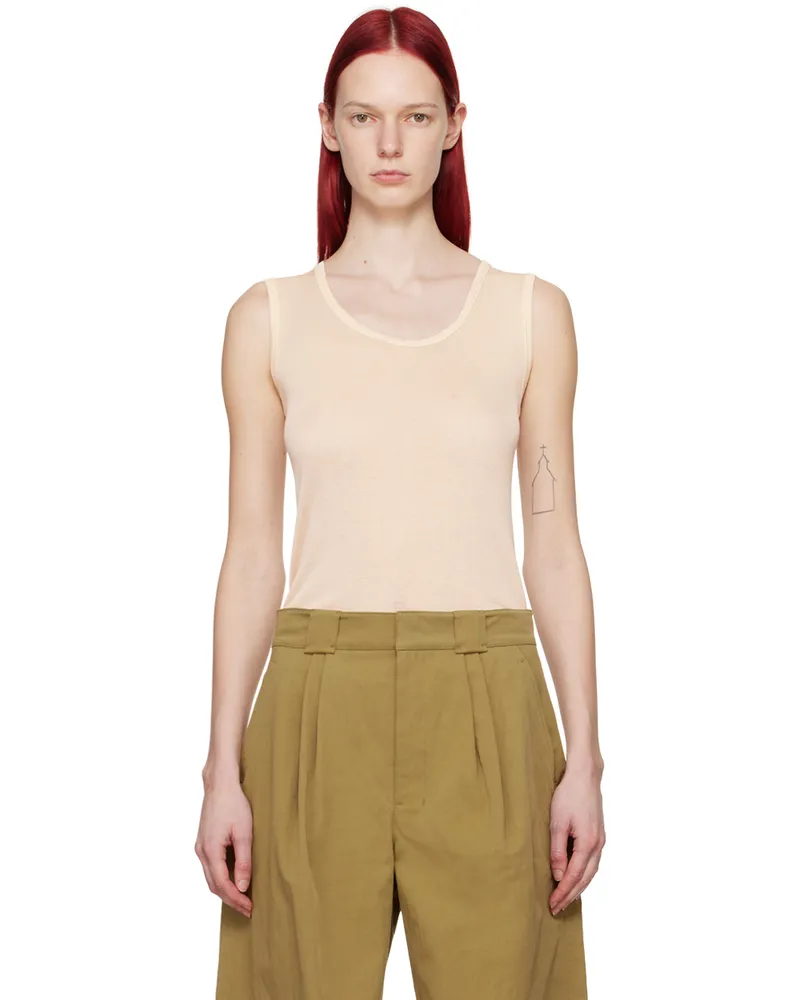 Christophe Lemaire Off-White Seamless Tank Top Bg198