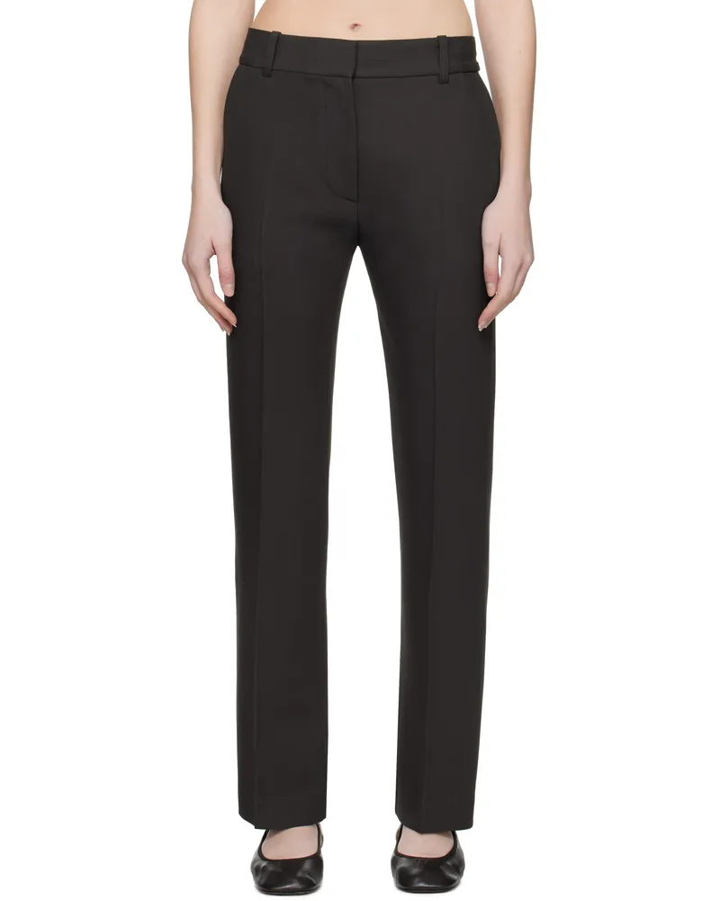 Studio Nicholson Gray Vlore Trousers Oil