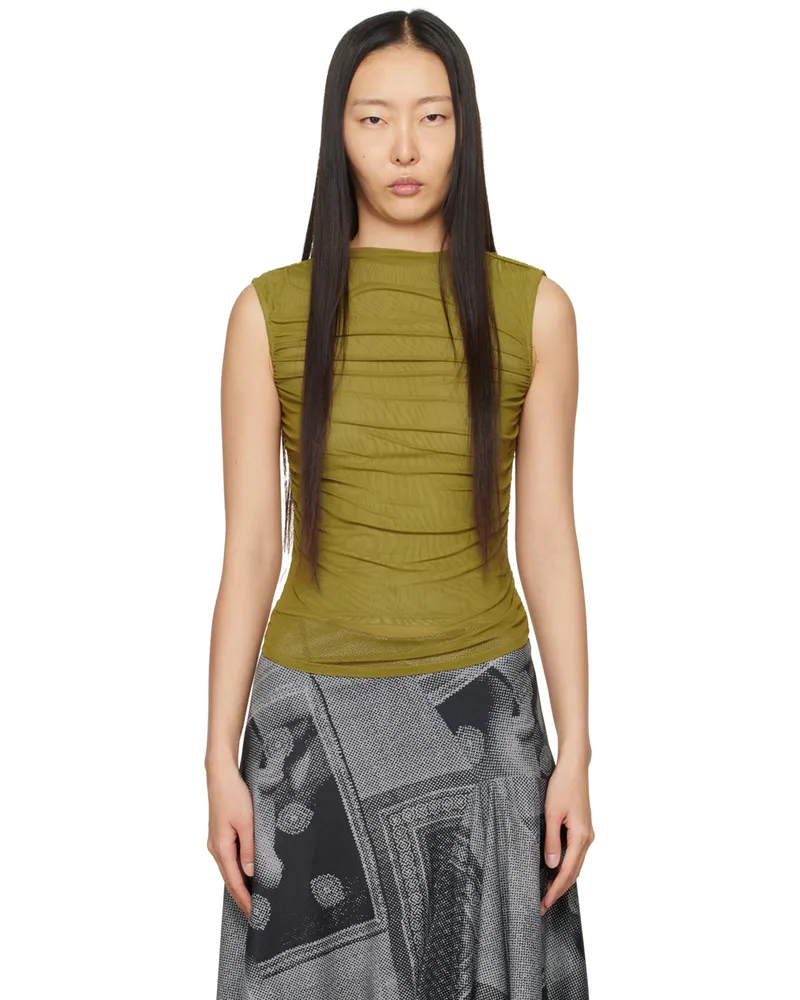 Miaou Khaki Cam Tank Top Cedar