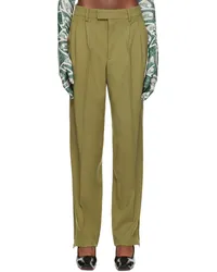 VTMNTS Khaki Two-Pleat Trousers Khaki