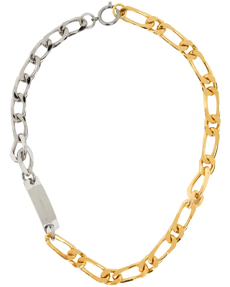 In Gold We Trust Paris Gold & Silver Mixed Chain Necklace Palla