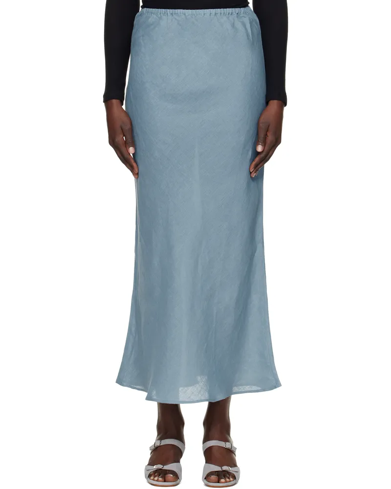 Baserange Blue Dydine Maxi Skirt Truss