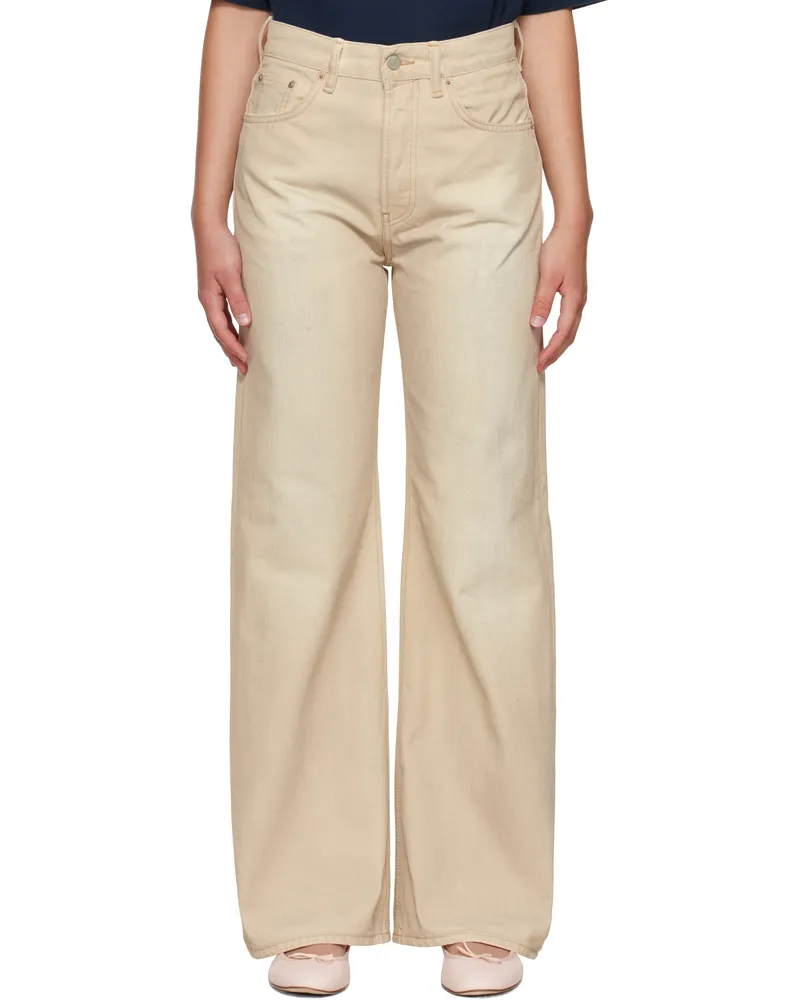 Acne Studios Beige 2021F Regular Fit Jeans Ae0