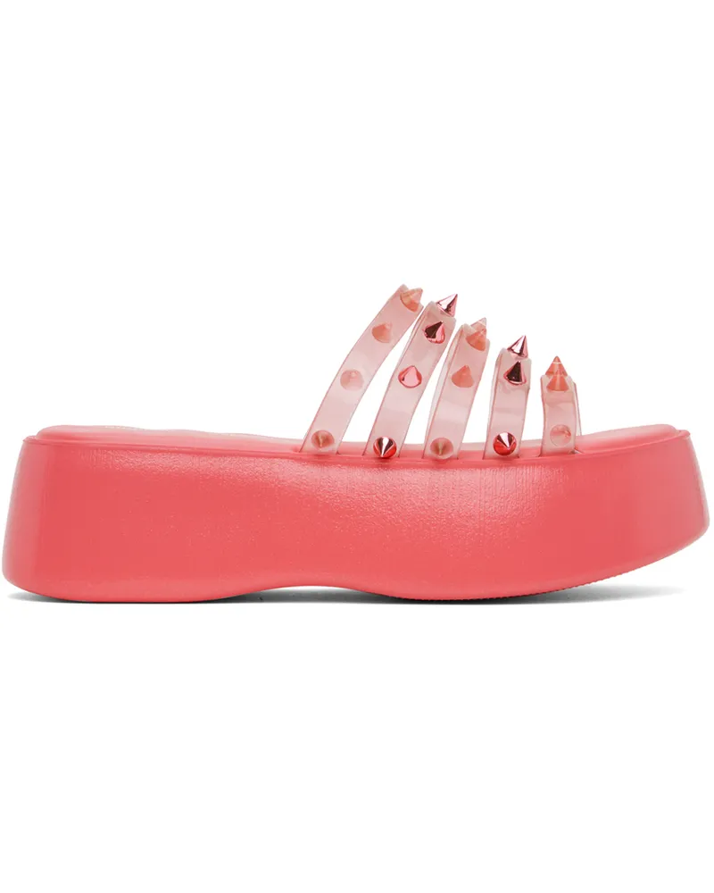Jean Paul Gaultier Pink Melissa Edition 'The Becky Punk Love' Slides 21-pink