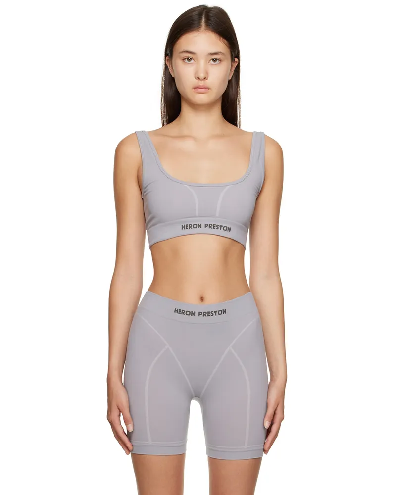 Heron Preston Gray Active Bra Grey