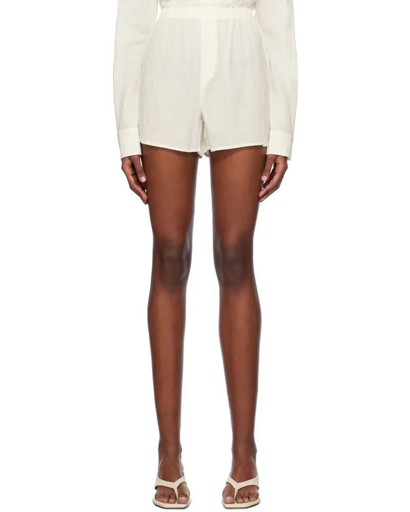 ÉTERNE Off-White Dylan Shorts Ivory